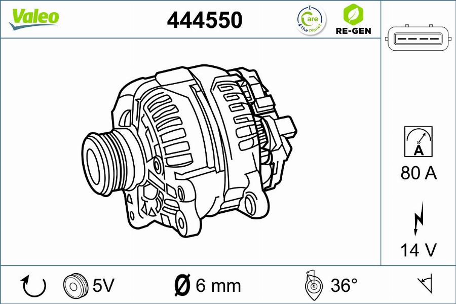 Valeo 444550 - Alternator furqanavto.az