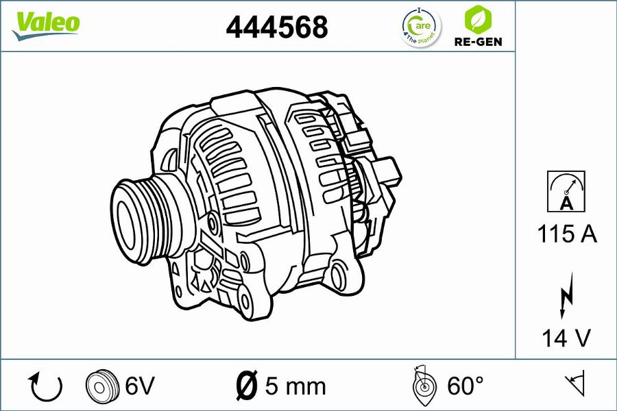 Valeo 444568 - Alternator furqanavto.az