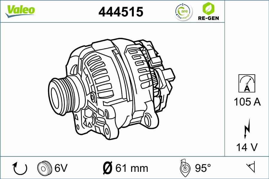 Valeo 444515 - Alternator furqanavto.az