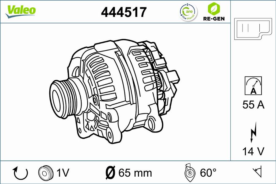 Valeo 444517 - Alternator furqanavto.az