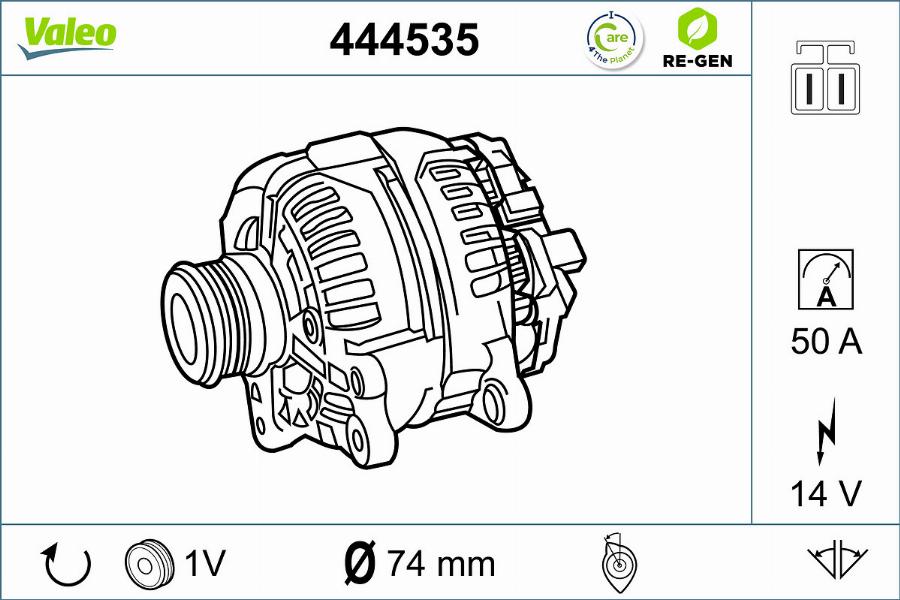 Valeo 444535 - Alternator furqanavto.az