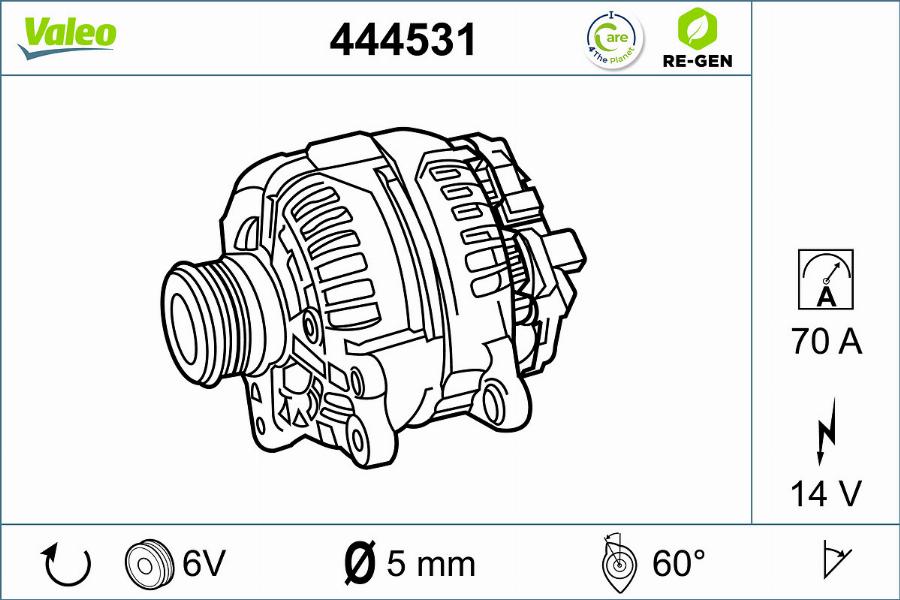 Valeo 444531 - Alternator furqanavto.az