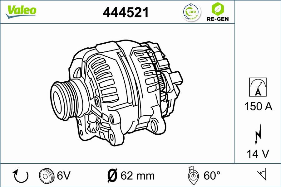 Valeo 444521 - Alternator furqanavto.az