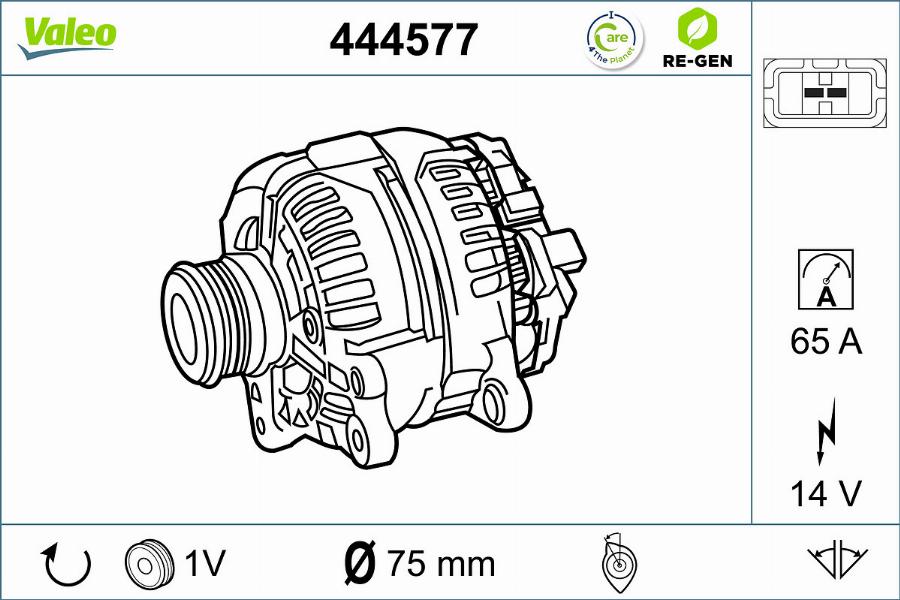 Valeo 444577 - Alternator furqanavto.az