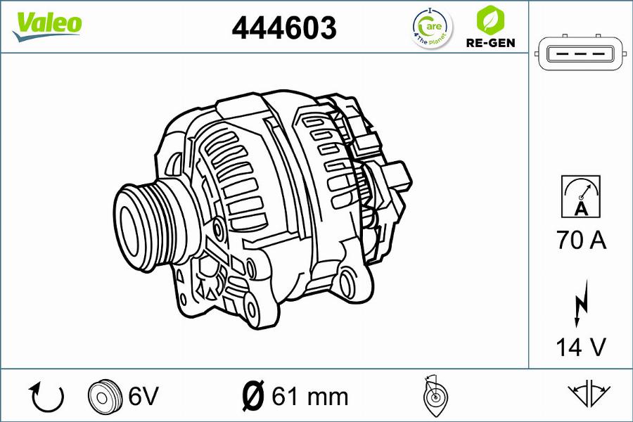 Valeo 444603 - Alternator furqanavto.az