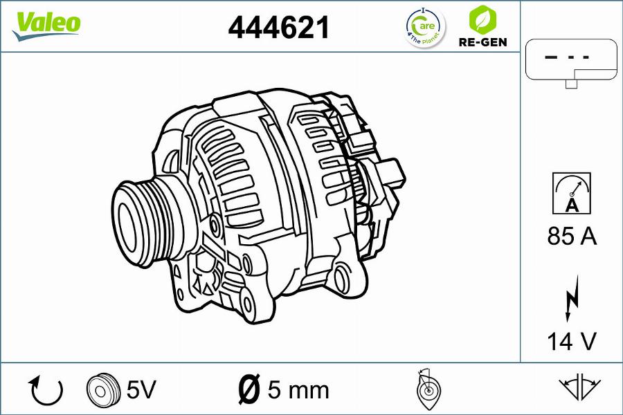 Valeo 444621 - Alternator furqanavto.az