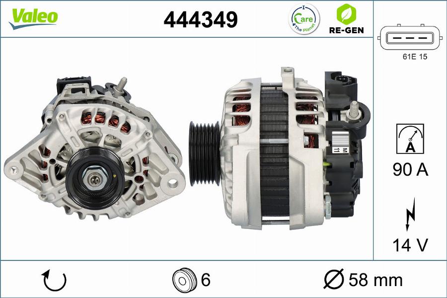 Valeo 444349 - Alternator furqanavto.az