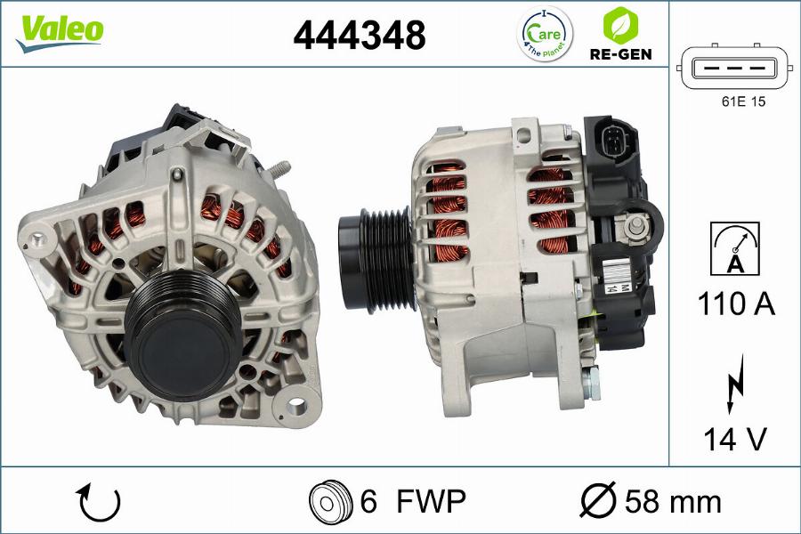 Valeo 444348 - Alternator furqanavto.az