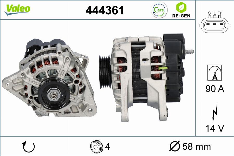 Valeo 444361 - Alternator furqanavto.az