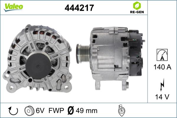 Valeo 444217 - Alternator furqanavto.az