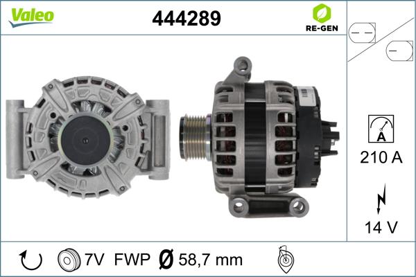 Valeo 444289 - Alternator furqanavto.az