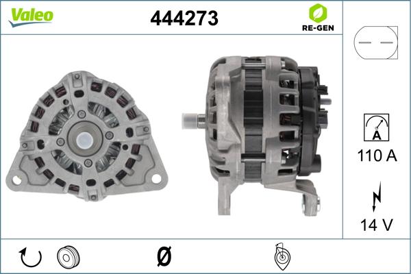 Valeo 444273 - Alternator furqanavto.az