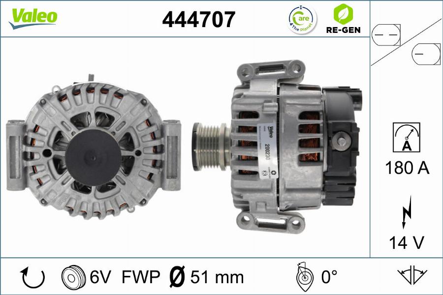 Valeo 444707 - Alternator furqanavto.az