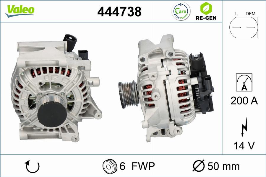 Valeo 444738 - Alternator furqanavto.az