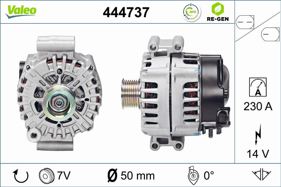 Valeo 444737 - Alternator furqanavto.az