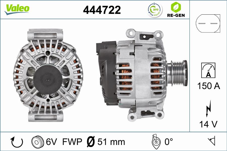 Valeo 444722 - Alternator furqanavto.az