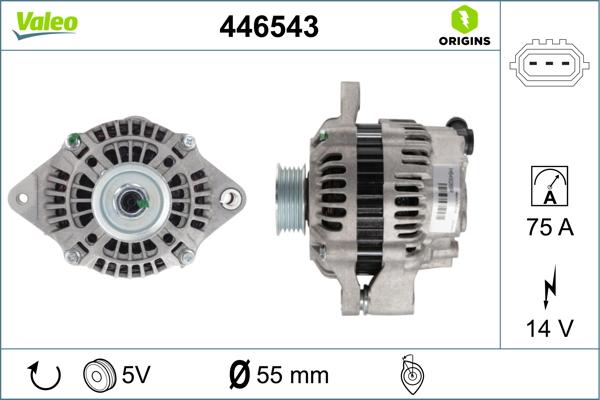 Valeo 446543 - Alternator furqanavto.az