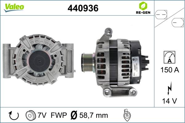 Valeo 440936 - Alternator furqanavto.az