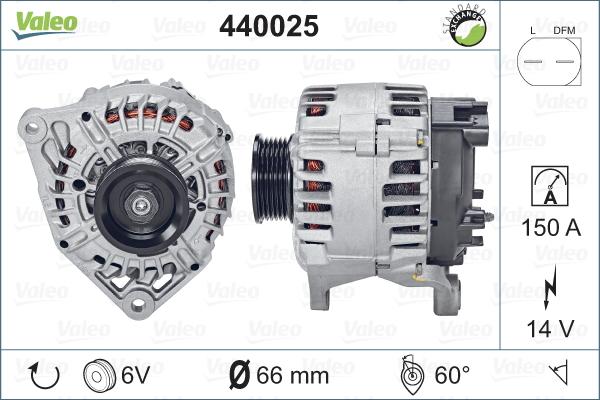 Valeo 440025 - Alternator furqanavto.az