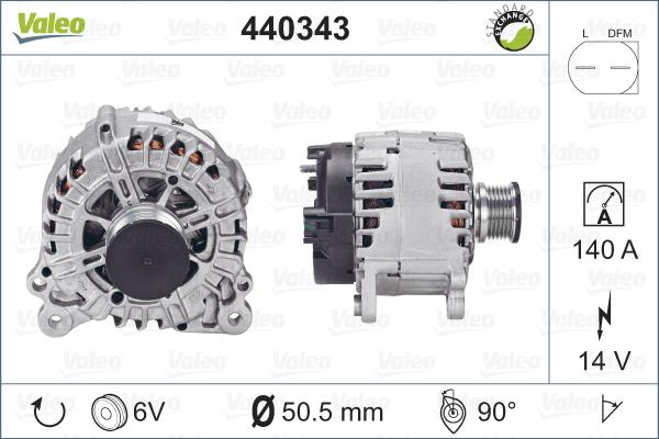 Valeo 440343 - Alternator furqanavto.az