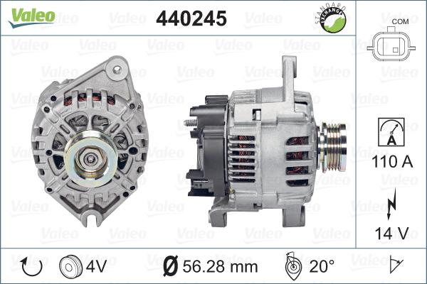 Valeo 440245 - Alternator furqanavto.az