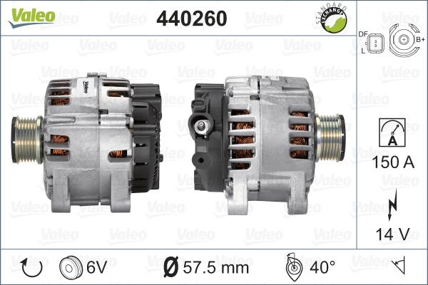 Valeo 440260 - Alternator furqanavto.az