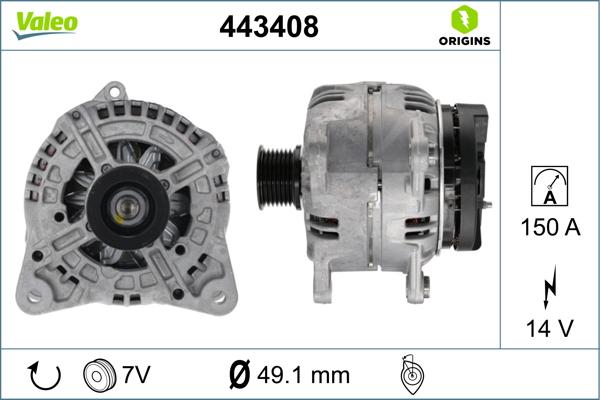 Valeo 443408 - Alternator furqanavto.az