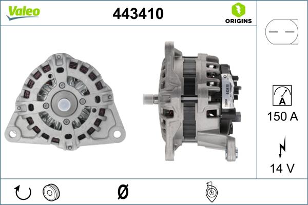 Valeo 443410 - Alternator furqanavto.az