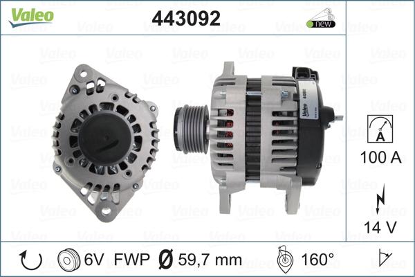 Valeo 443092 - Alternator furqanavto.az