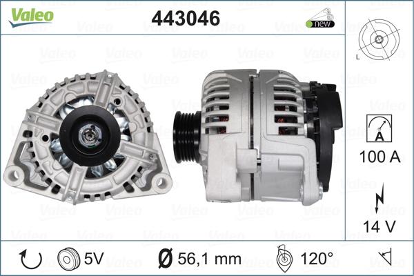 Valeo 443046 - Alternator furqanavto.az