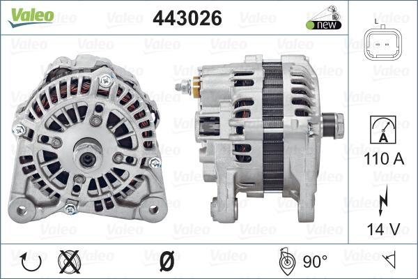 Valeo 443026 - Alternator furqanavto.az