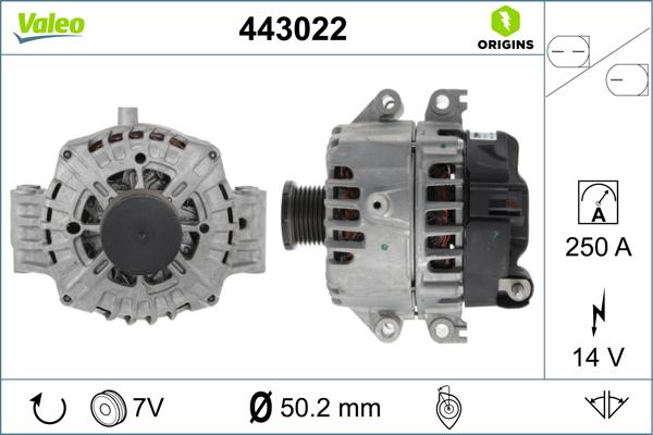 Valeo 443022 - Alternator furqanavto.az