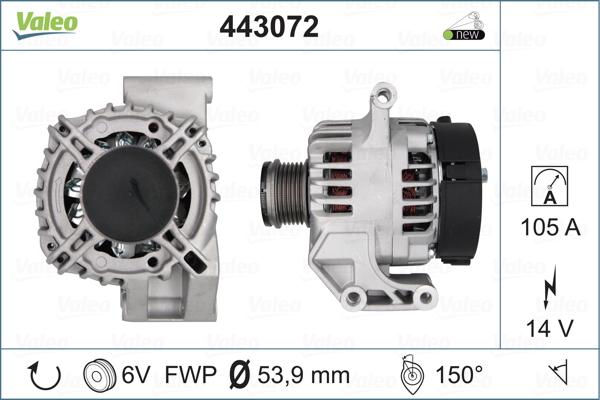 Valeo 443072 - Alternator furqanavto.az