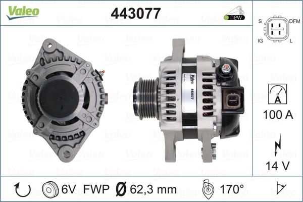 Valeo 443077 - Alternator furqanavto.az