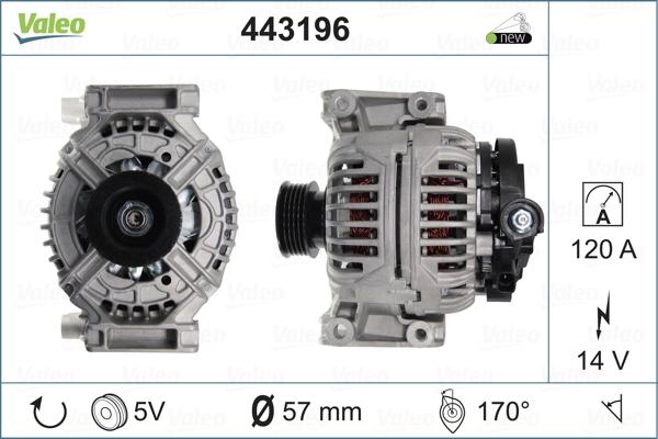 Valeo 443196 - Alternator furqanavto.az