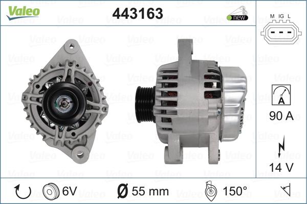 Valeo 443163 - Alternator furqanavto.az