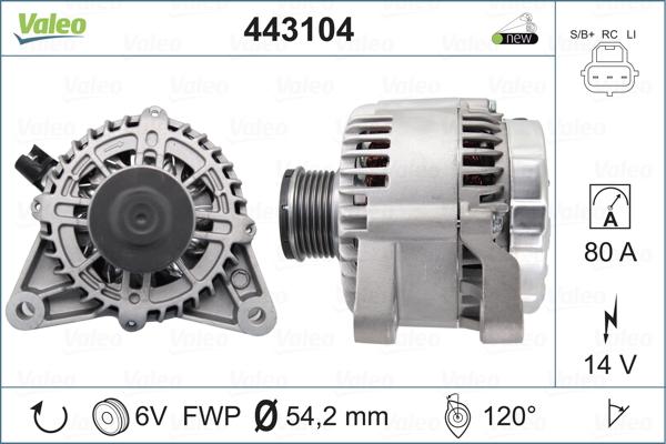 Valeo 443104 - Alternator furqanavto.az