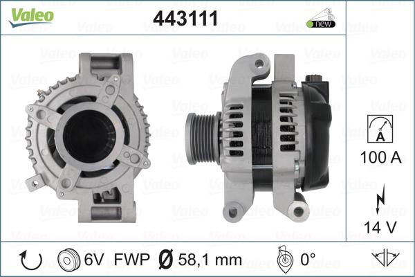 Valeo 443111 - Alternator furqanavto.az