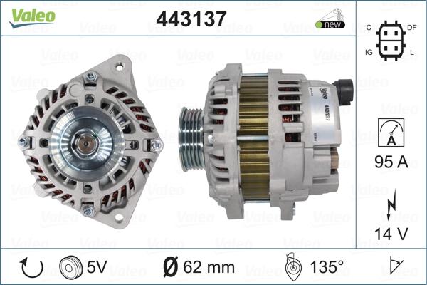 Valeo 443137 - Alternator furqanavto.az