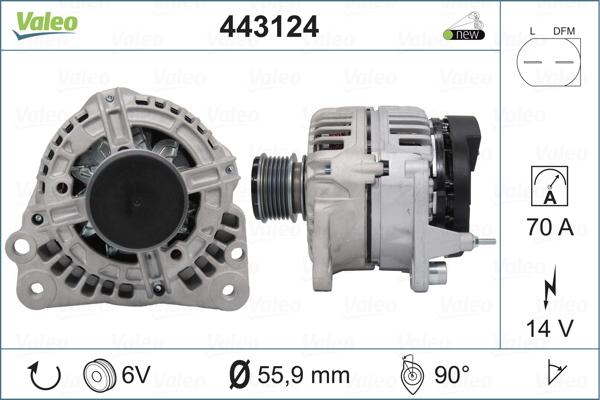 Valeo 443124 - Alternator furqanavto.az