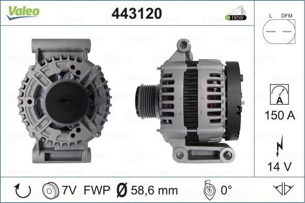 Valeo 443120 - Alternator furqanavto.az