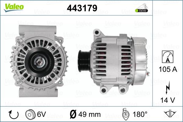 Valeo 443179 - Alternator furqanavto.az