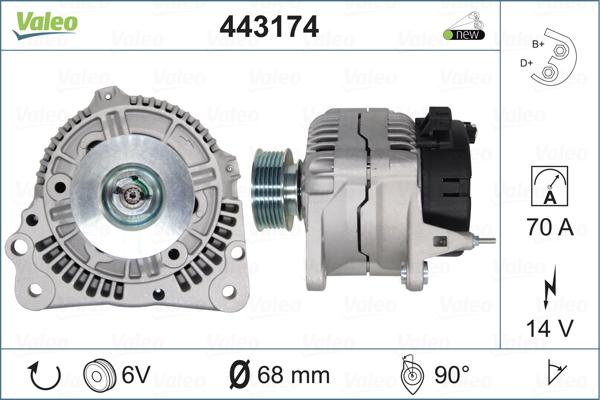 Valeo 443174 - Alternator furqanavto.az