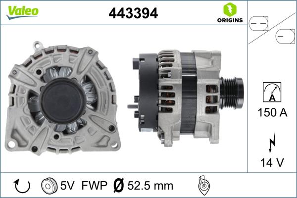 Valeo 443394 - Alternator furqanavto.az