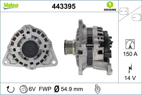 Valeo 443395 - Alternator furqanavto.az