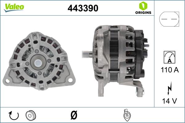 Valeo 443390 - Alternator furqanavto.az