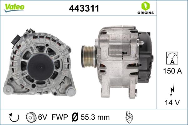 Valeo 443311 - Alternator furqanavto.az