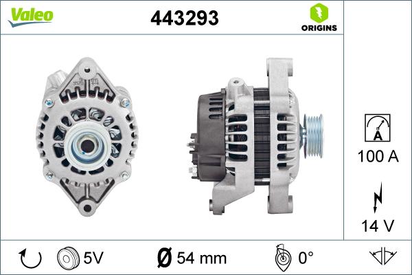 Valeo 443293 - Alternator furqanavto.az