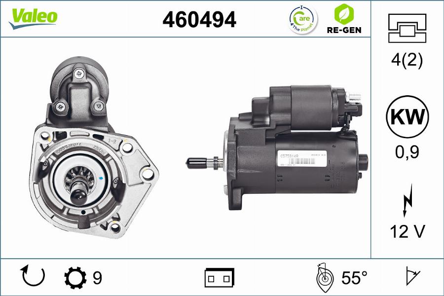 Valeo 460494 - Başlanğıc furqanavto.az