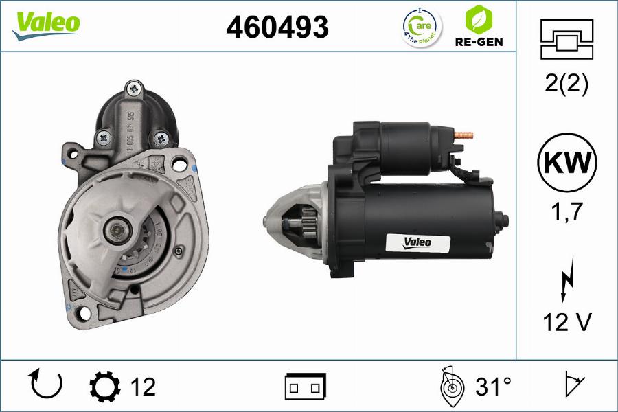 Valeo 460493 - Başlanğıc furqanavto.az